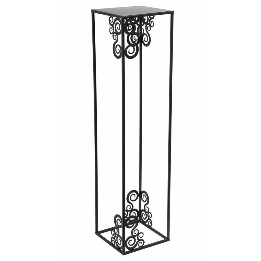 Стойка за цветя 80x24 см черен