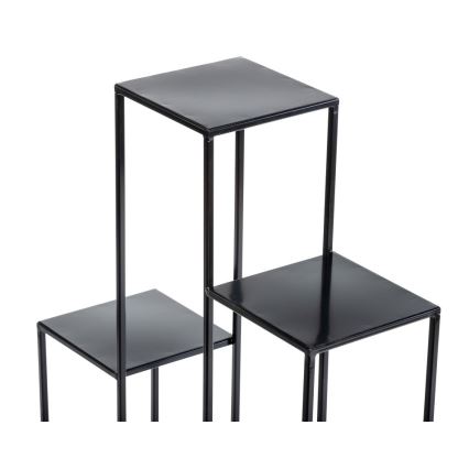 Стойка за цветя 80x60 см черен