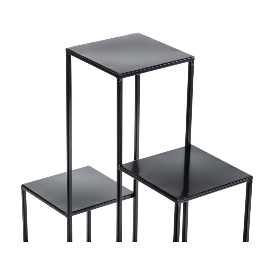 Стойка за цветя 80x60 см черен