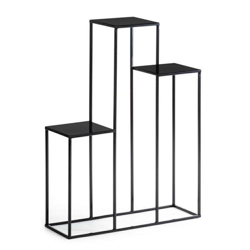 Стойка за цветя 80x60 см черен