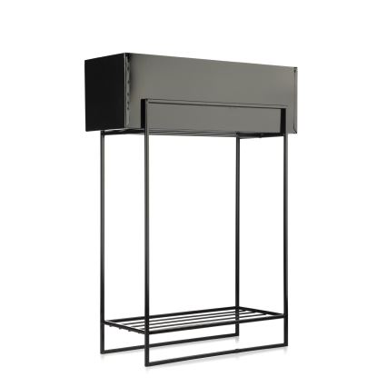 Стойка за цветя 82x60 см черен