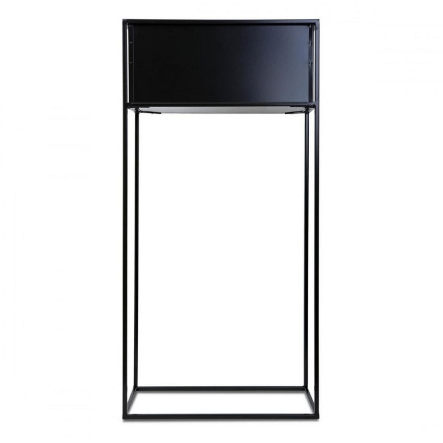 Стойка за цветя 90x44 см черен