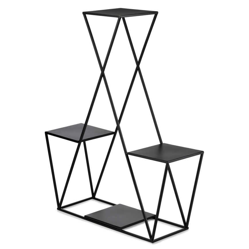 Стойка за цветя 95x78 см черен