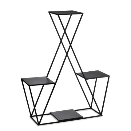 Стойка за цветя 95x78 см черен