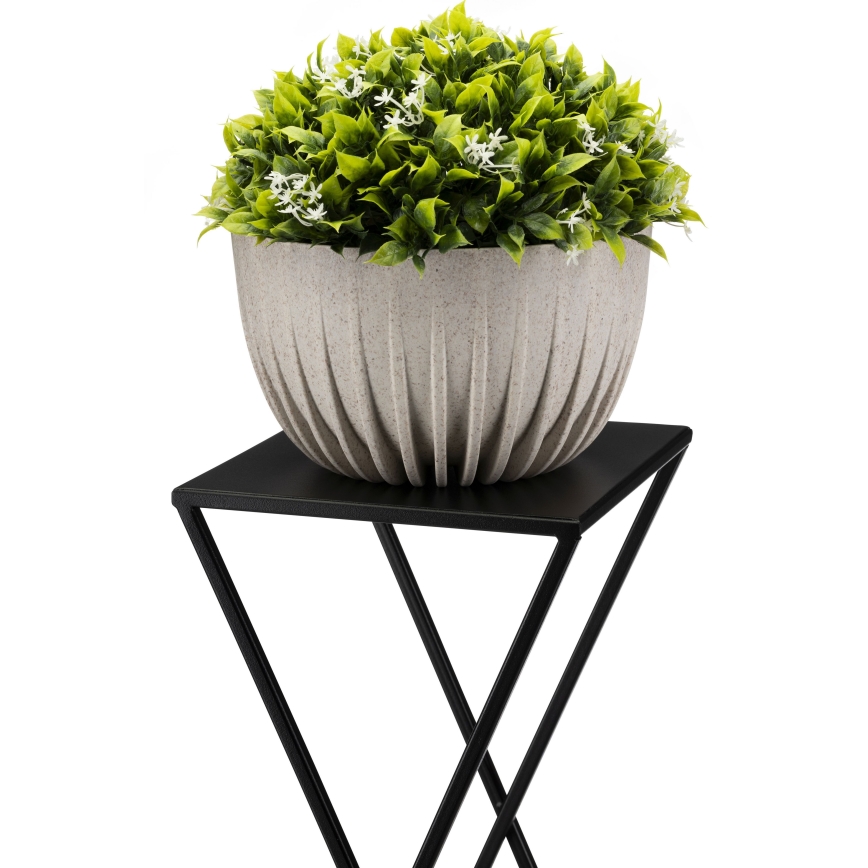 Стойка за цветя 95x78 см черен