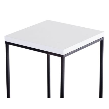 Стойка за цветя BASICLOFT 40x24 бял/черен