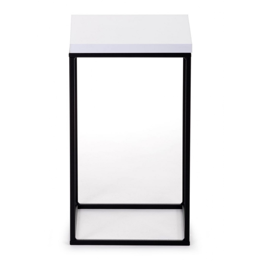 Стойка за цветя BASICLOFT 40x24 бял/черен