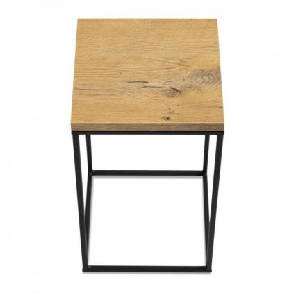 Стойка за цветя BASICLOFT 40x24 черен/кафяв