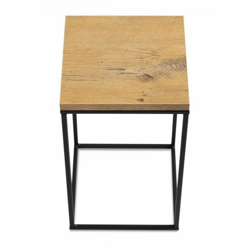 Стойка за цветя BASICLOFT 40x24 черен/кафяв