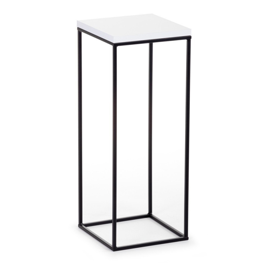 Стойка за цветя BASICLOFT 60x24 черен/бял
