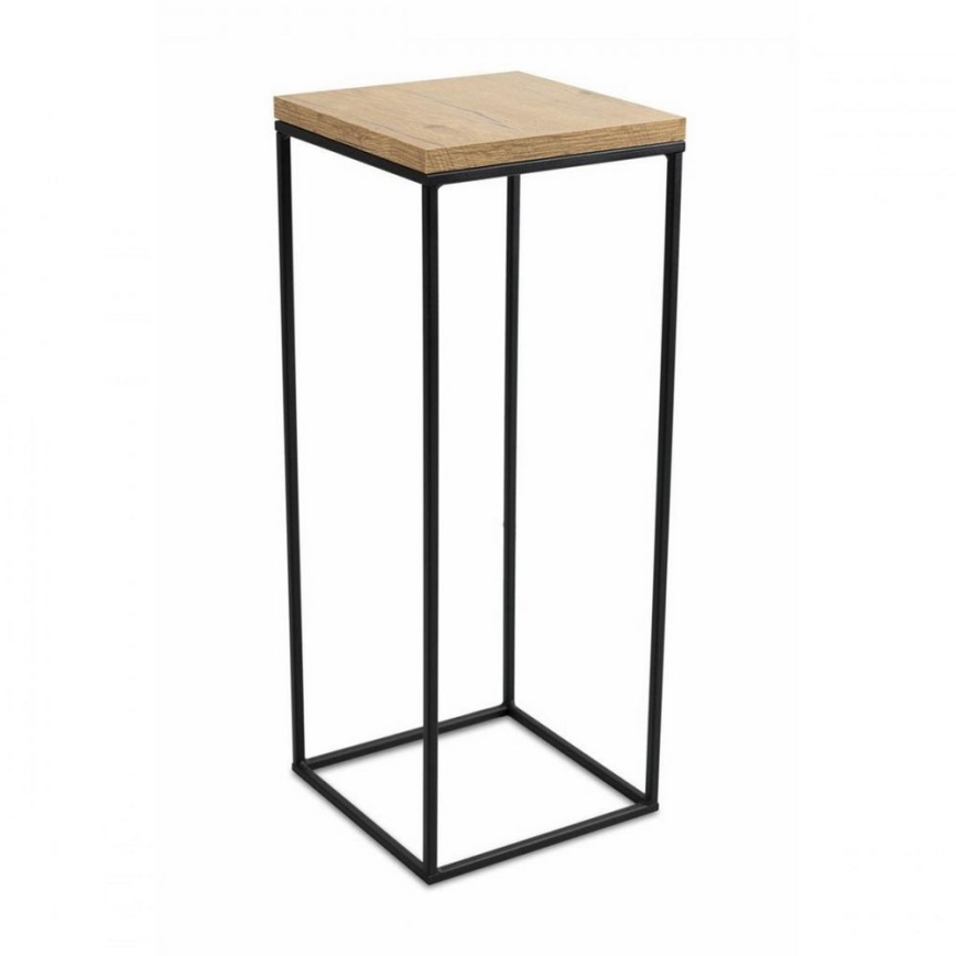 Стойка за цветя BASICLOFT 60x24 черен/кафяв