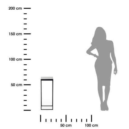 Стойка за цветя BASICLOFT 60x24 черен