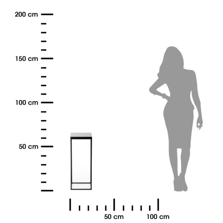 Стойка за цветя BASICLOFT 60x24 черен