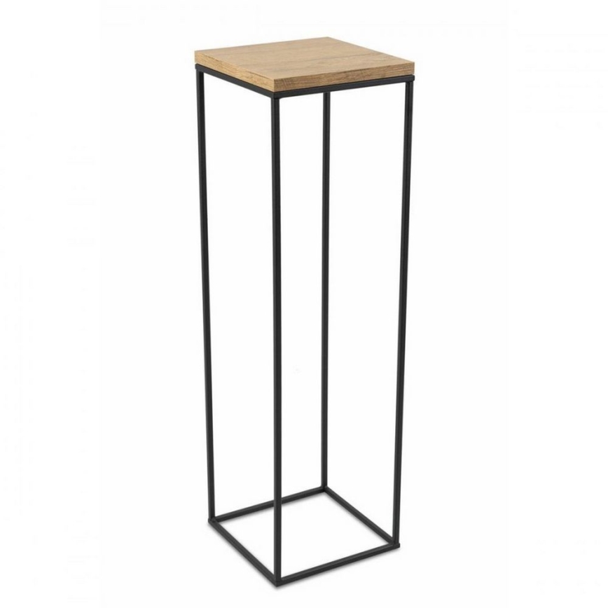 Стойка за цветя BASICLOFT 80x24 черен/кафяв
