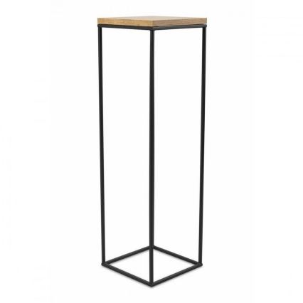 Стойка за цветя BASICLOFT 80x24 черен/кафяв