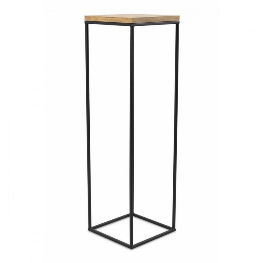 Стойка за цветя BASICLOFT 80x24 черен/кафяв