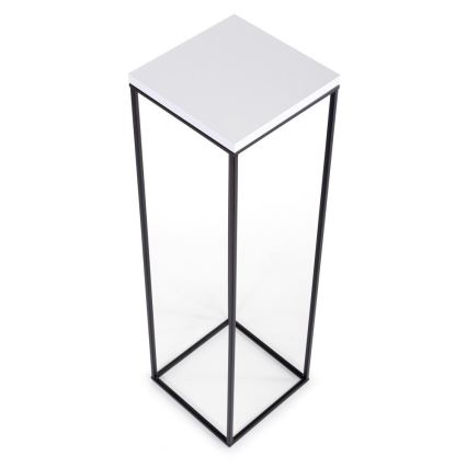 Стойка за цветя BASICLOFT 80x24 черен/бял