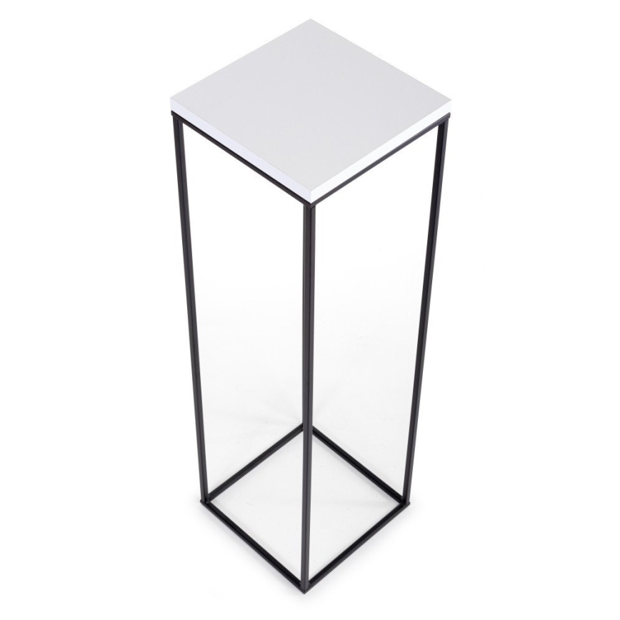 Стойка за цветя BASICLOFT 80x24 черен/бял