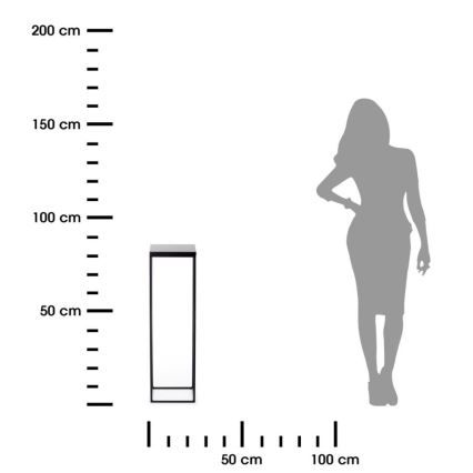 Стойка за цветя BASICLOFT 80x24 черен