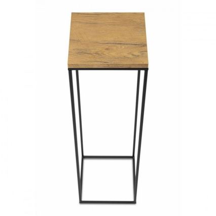 Стойка за цветя BASICLOFT 80x24 черен/кафяв