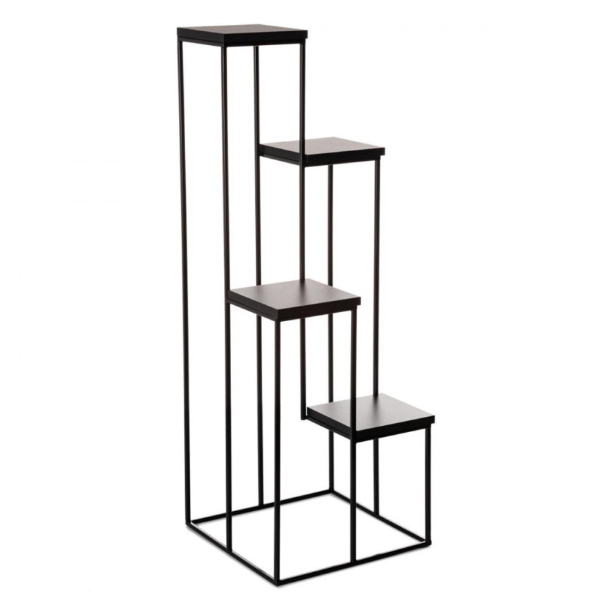 Стойка за цветя KASKADA 110x40 черен