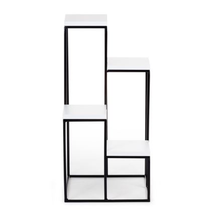 Стойка за цветя KASKADA 70x34 черен/бял