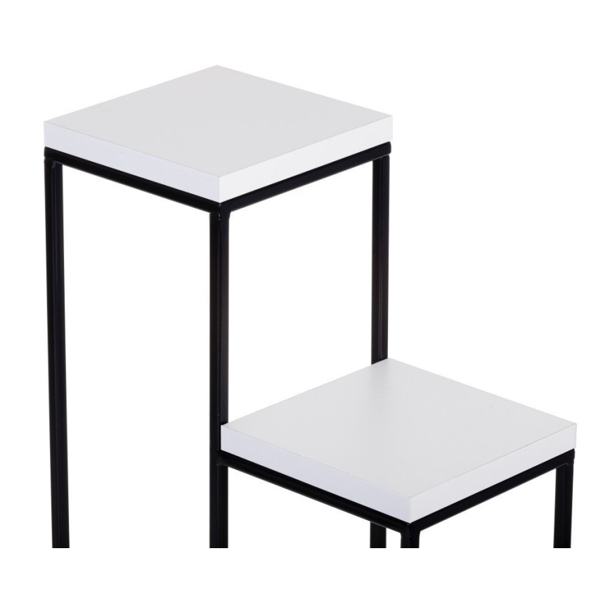 Стойка за цветя KASKADA 70x34 черен/бял