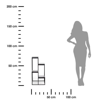 Стойка за цветя KASKADA 70x34 черен