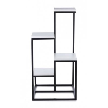 Стойка за цветя KASKADA 79x40 черен/бял