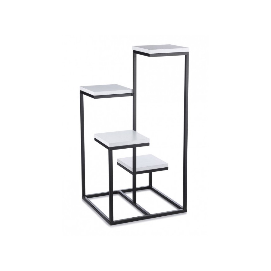 Стойка за цветя KASKADA 79x40 черен/бял
