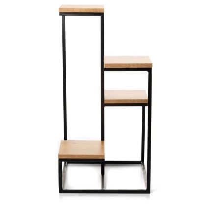 Стойка за цветя KASKADA 79x40 черен/кафяв