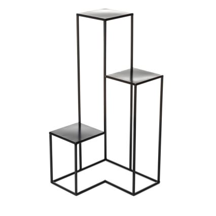 Стойка за цветя KASKADA 85x40 см черен