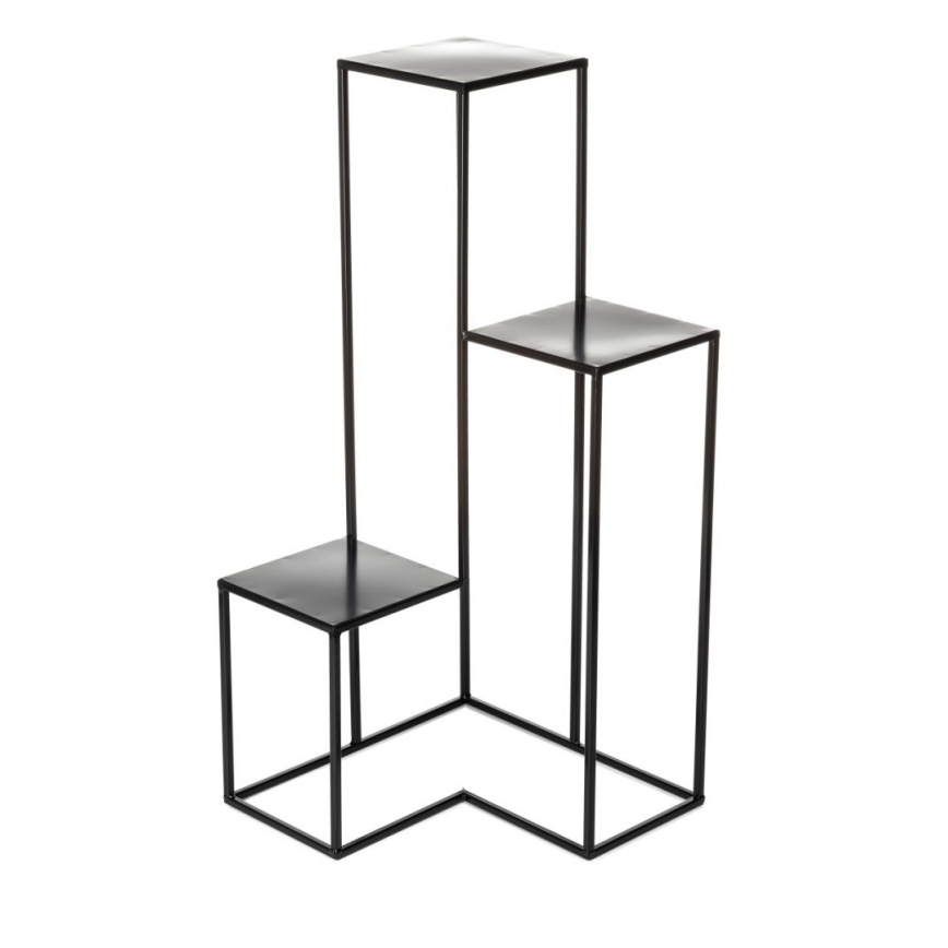 Стойка за цветя KASKADA 85x40 см черен