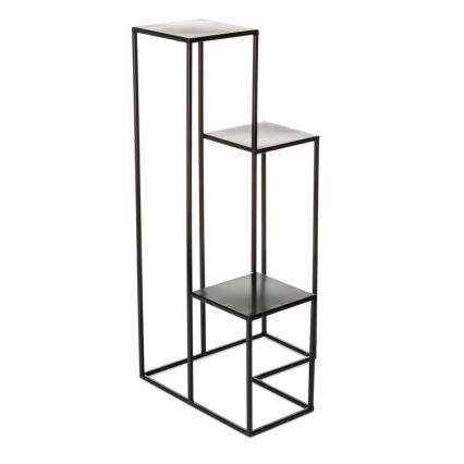 Стойка за цветя KASKADA 85x40 см черен