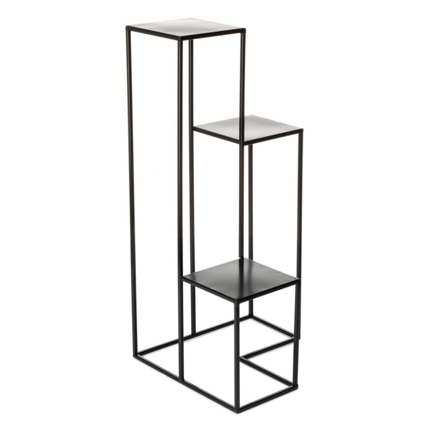 Стойка за цветя KASKADA 85x40 см черен