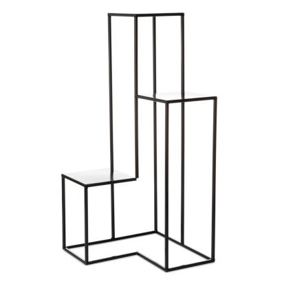 Стойка за цветя KASKADA 85x40 см черен