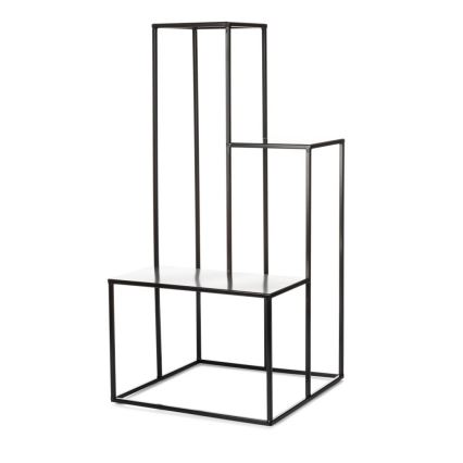 Стойка за цветя KASKADA 85x40 см черен