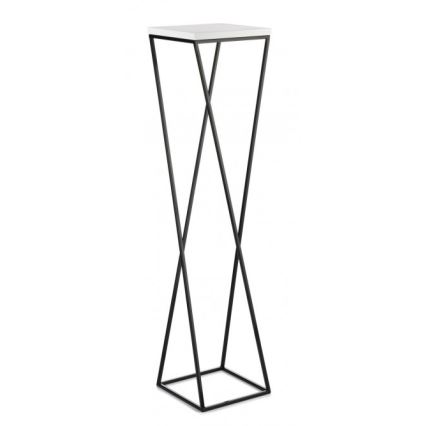 Стойка за цветя LOFT 100x24 см черен/бял