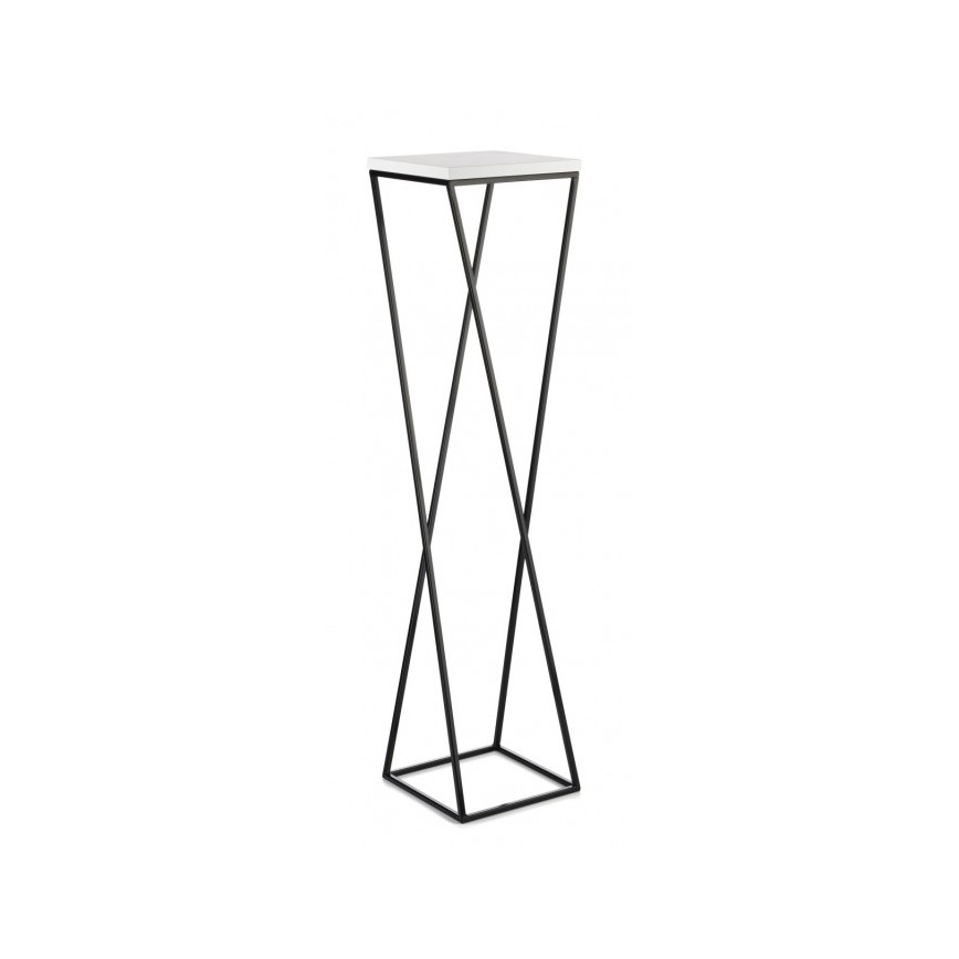 Стойка за цветя LOFT 100x24 см черен/бял