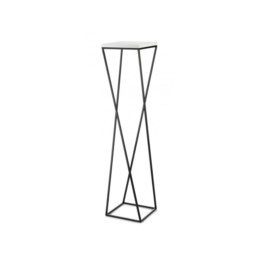 Стойка за цветя LOFT 100x24 см черен/бял