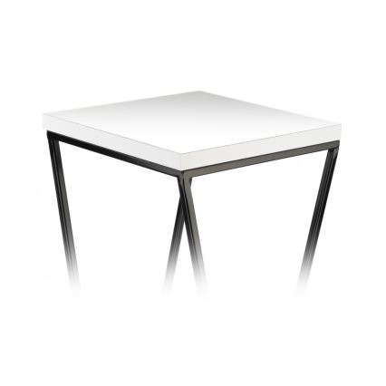 Стойка за цветя LOFT 100x24 см черен/бял