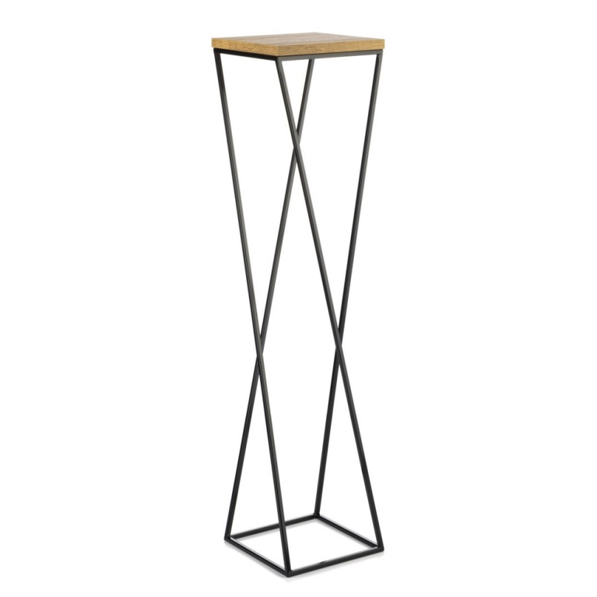 Стойка за цветя LOFT 100x24 см черен/кафяв