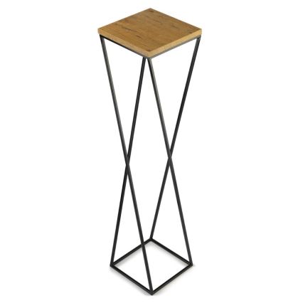 Стойка за цветя LOFT 100x24 см черен/кафяв