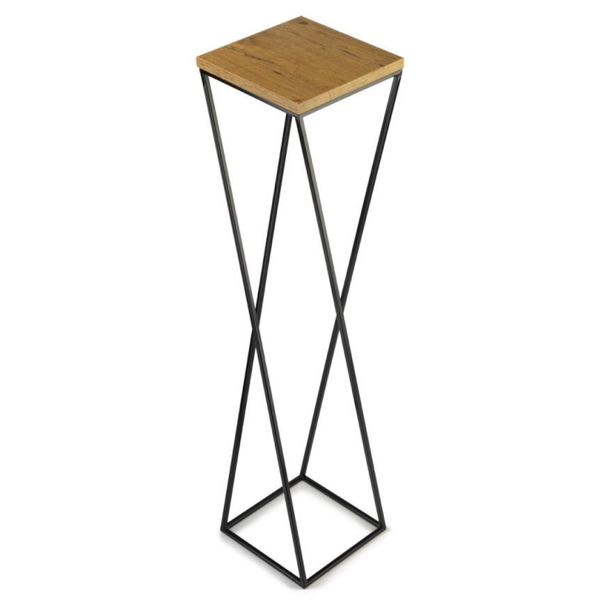 Стойка за цветя LOFT 100x24 см черен/кафяв