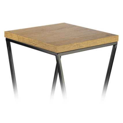 Стойка за цветя LOFT 100x24 см черен/кафяв