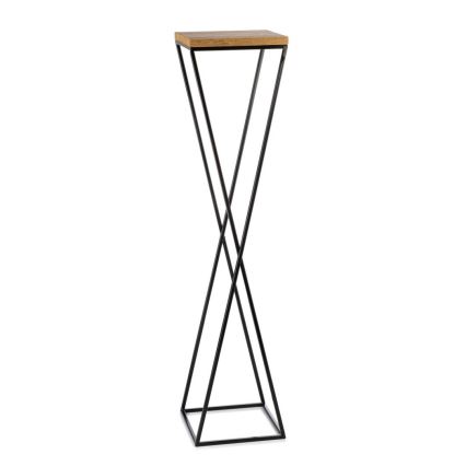 Стойка за цветя LOFT 100x24 см черен/кафяв