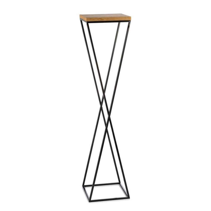 Стойка за цветя LOFT 100x24 см черен/кафяв