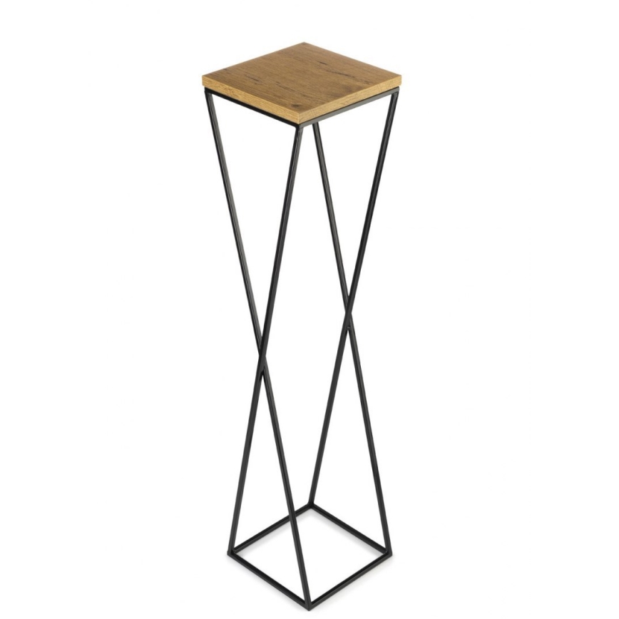 Стойка за цветя LOFT 100x24 см черен/кафяв