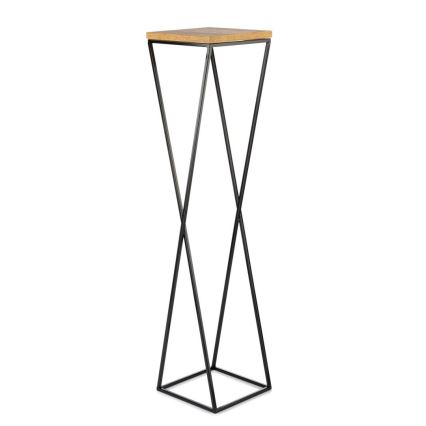 Стойка за цветя LOFT 100x24 см черен/кафяв