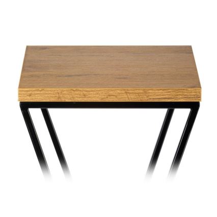 Стойка за цветя LOFT 100x24 см черен/кафяв